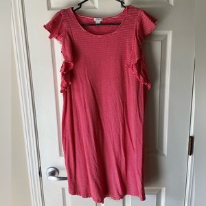 J. Crew Ruffle Sleeve knit dress